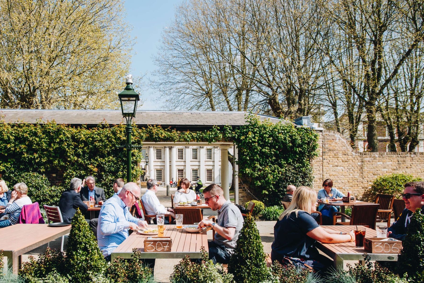 The Old Brewery Beer Garden in Greenwich, London
